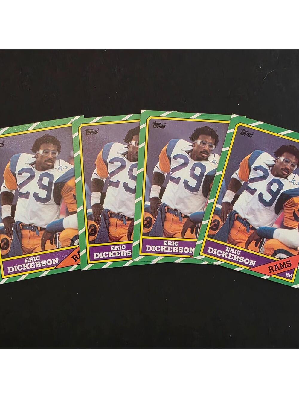 1986 Topps - #78 Eric Dickerson Lot of 4 NM-MT Centered Cards